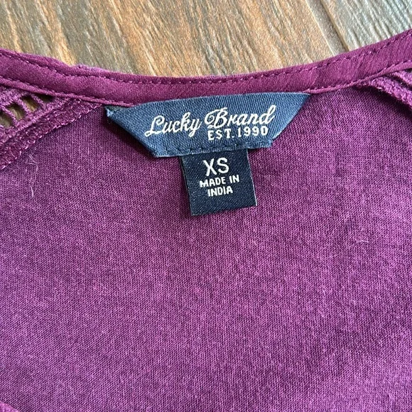 Lucky Brand plum shirt XS - Picture 2 of 8